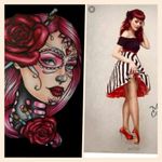 #megandreamtattoo dia de los muertos pin up girl!! It is one tattoo i have always wanted!