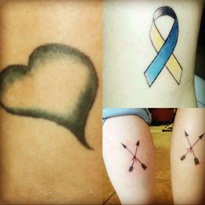 All of my tattoos so far! #3 #girlswithink #20s #heart #DownSyndromeAwareness #bff #tattoo #loveit