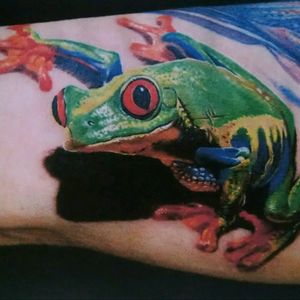 #realistic #frogtattooLook at it stare you down, lol!