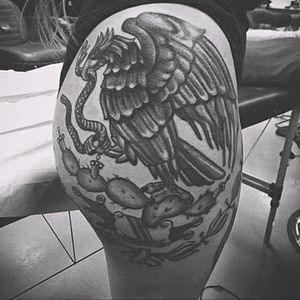 #Eagle #Snake  #Shield #ShieldMexican #MexicanCulture #México #BlackWork