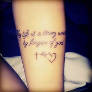 Minha vida é uma história escrita pelo dedos de Deus ❤🙌