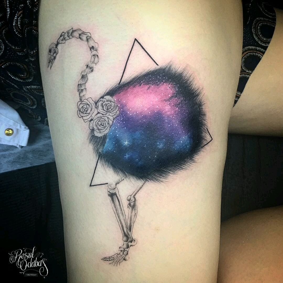 Tattoo uploaded by Claire • By #AdrianBascur #galaxy #space #geometric # triangle #ab • Tattoodo