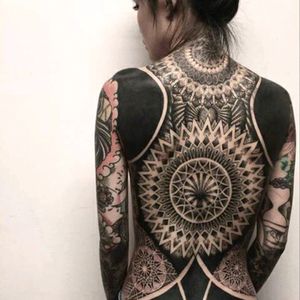 #Back  #Arms #Girl #Mandala #FineLine #Hourglass #Flower #Geometric #SacredGeometry #BlackWork
