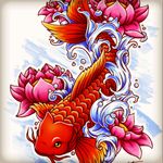 #megandreamtattoo some form of this tat. Been wanting Koi for a while now