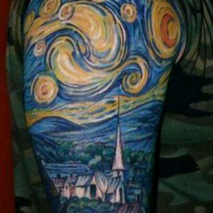 #megandreamtattoo starry night + doctor who
