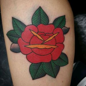 Myke Chambers rose with a different twist. I love the full color.