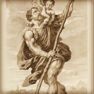 I would love to get this pic of St.Christopher tattooed for my son Christopher #megandreamtattoo