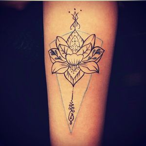 mandala lotus unalone tatto made by my boyfriend ❤🌸