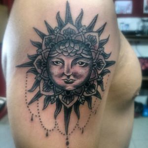 #mandala_tattoo #mandala #blacandgrey #sun #suntattoo
