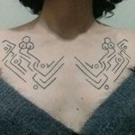 The last tattoo I got, and my favorite to date, is my circuits. I began biohacking my body when I started hormone replacement therapy, and this sweet cybernetic upgrade is a celebration of starting the life I was always meant to lead. #circuits #cyberpunk #biohacking #electronic #chestpiece #symmetrical