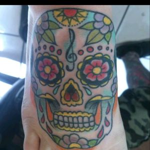 Me and my best friend have matching sugar skulls, only difference is colors.