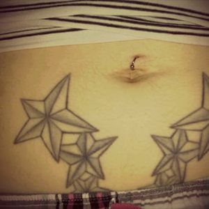 6 stars on my lower stomach. Doesn't stand for anything really. I have these hubby has some on the top of his as well. So I guess we match 😂