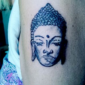 One of my first tattoos i made today for Rosita, my mother in law. Hope u like it!#LordBuddha #JeezCBA