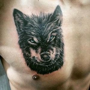 Check it out this Black Wolf!! ;D #Tattoo #blacandgrey #blacandgreyrealism #wolf #brazil #tatted