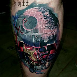 Darth Vader#tatuagem #tatuaje #tatouage #tetoviranje #tätowieren #Dövme #tatuering #tatoeëren #tatu #tattoo #tattoos #ink #inked #darthvader #desthstar #skull #starwars #disney