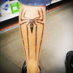 First tattoo. Amazing Spider-Man logo #spiderman