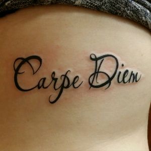 Tattoo uploaded by Amy • #carpediem #seizetheday #rib #ribs • Tattoodo