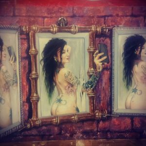 The 7 Deadly Sins #1 of 7 Vanity/Pride Oil on Canvas angel_artanddesign on Instagram . . . #tattoo #tattoo_art_worldwide #ink #inked4life #tattoo_artwork