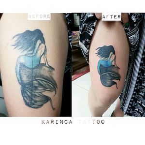 Mermaid Touch Upinstagram.com/karincatattoo #mermaidtattoo #mermaid #touchuptattoo #touchup #tattoos