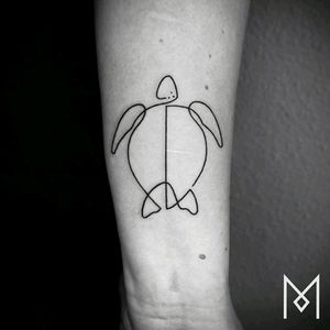 #turtle #sea #blackwork #tattoo #moganji #justlines