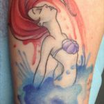 #princess #Disney #Ariel #mermaid #red #ocean #watercolor #blue #American beauty #seashells #Ginger