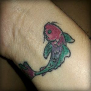 Pisces Tattoo by Chris Hale at modified design Tattoo shop Sherman Texas #bffforever #Pisces