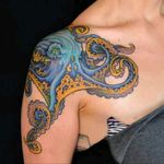 I want a whole "sea related" half sleeve on my left upper arm : )