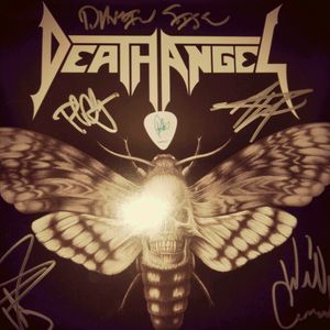#megandreamtattoo signed copy of Death Angel's new album. #metal #thrash #music
