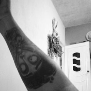 My tattoo love 🤗🤗🤗🤗 #corpsebride #TimBurton #arm_tattoo   #arm #colombia  #love #cute