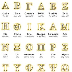 Greek letters, that in my case are beta, delta and xi.The Beta Fraternity from American Pie: Beta House symbol. And is a reference to a friendship.