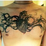 #heart #blackandgrey #chestpiece #branch