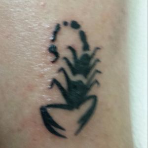 Just a little scorpion above the ankle