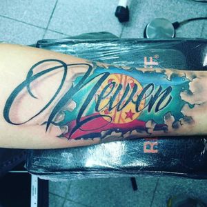 Chilean tattoo mapuche design #newen means strong in mapudungun ancestral people from chile #chilean #chile #mapuche #design #freehand #arm #colorfully