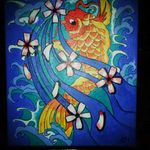 Coi fish painting by Allen Moller