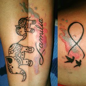 #tattoos #tattooart #tattooartist #tattoosbyleo #tatuadorargentino #elephant #acuarela #watercolor #infinite