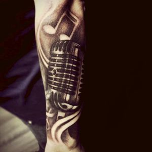 I like this idea.  Would love a similar tattoo with a few different musical elements. #megandreamtattoo