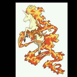 #pokemon #fire #horse #unicorn #rapidash