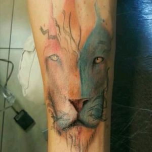#tattoo #león #lion #lion #waltercolor #likesforlikes