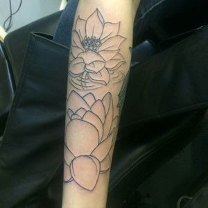 Part of the outline for the start of my sleeve