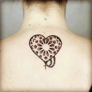 Amazing tattoo by Joseph Bryan in Sheffield.#sheffieldtattoo #heart #dotwork
