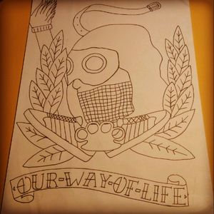One of my many ides for a tattoo, it's a first drawing i ever done. I know it's not very good but i hope one day a good artist will realize it for me. #tradicional #old_school #ultras #hooligan #adidas #belt #pyro #casual #brassknuckle #nocolor for now