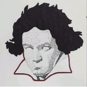 Beethoven stippling! "to play a wrong note is insignificant, to play without passion is inexcusable!" he probably said that in German so it had much more power. you don't have to be able to hear to listen... #megandreamtattoo