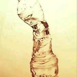 Bottle of water, Sunday's fun #sketch #water #tattoo #desing #watertattoo #watercolor #watercolortattoo