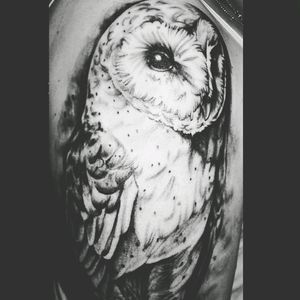 #owl #Tattoo #blackAndWhite
