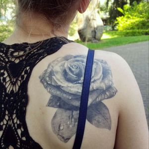 #first #mine #tattoo #rose