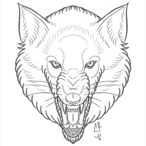 #flash #flashart #design #draw #art #wolf #neotraditional #neotrad  #carlarazza #carlarazzatattoo #CR