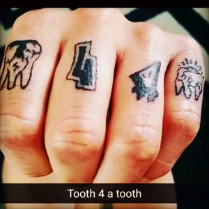 #toothforatooth #blackAndWhite #linework #tooth #script  #hand #black #linework #knuckles