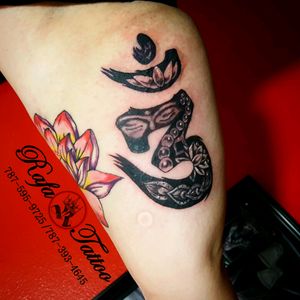#rafa-Tattoo #buddha #omsymbol #blacandgrey