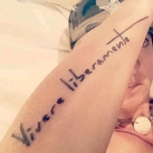 "Live Freely" in Italian#livefreely #italian #live #freely #free #forearm #forearmtattoo #vivereliberamente