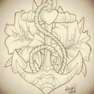 This anchor also is a meaningful tattoo to me, I want this in the back of my neck, but I want a Lil twist instead of the rope I want a rosary wrapping around the anchor.. the answer different flower in the background.. still contemplating.. but yes this one I love.. #meagandreamtattoo